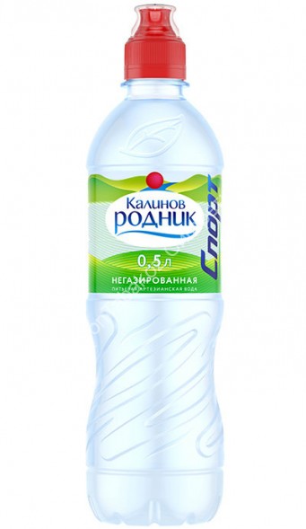 Вода питьевая Калинов Родник негазированная спортивная пробка 0,5 л оптом 