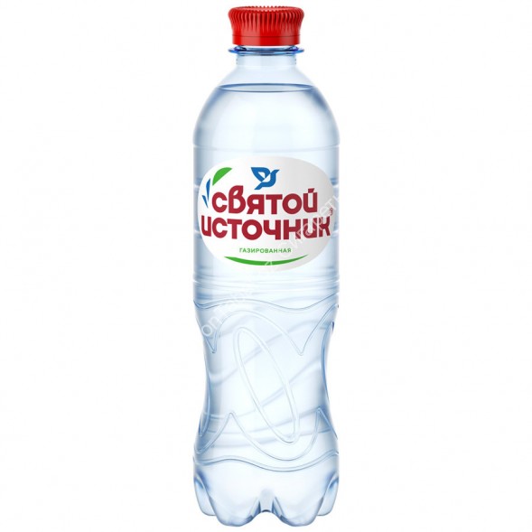Вода Святой Источник питьевая газированная 0,5 мл оптом 