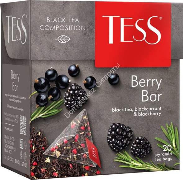 Чай в пакетиках Tess Berry Bar 20 пак оптом 