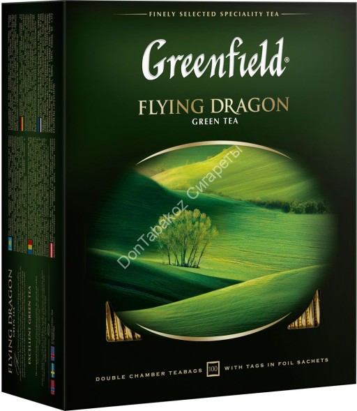 Зеленый чай Greenfield Flying Dragon 100 пак оптом 