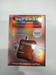 Электронная сигарета SUPSMOK Персик Манго Арбуз 10000 затяжек 20мг Hard (2% Hard) Оптом 
