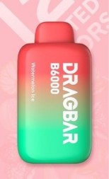 Электронная сигарета Dragbar B6000 - АРБУЗ ЛЕД оптом