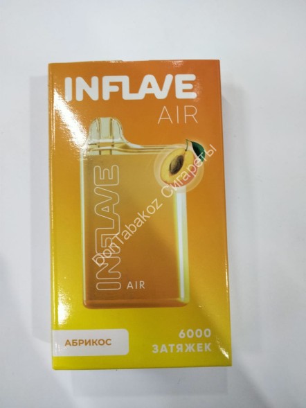 Электронная сигарета INFLAVE AIR Абрикос 6000 затяжек 20мг Hard (2% Hard) Оптом  