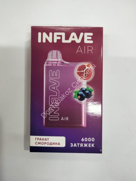 Электронная сигарета INFLAVE AIR Гранат Смородина 6000 затяжек 20мг Hard (2% Hard) Оптом  