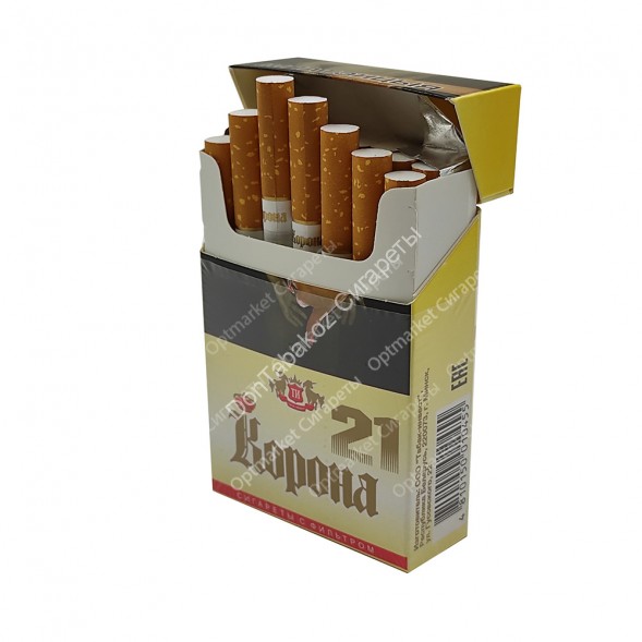Сигареты Корона 21 Желтая оптом 