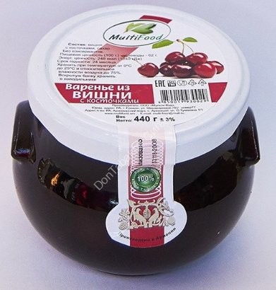 Варенье из вишни Multifood 440г оптом 