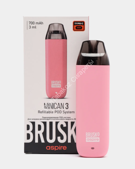 Под система Brusko Minican 3 700 mAh Розовый оптом 